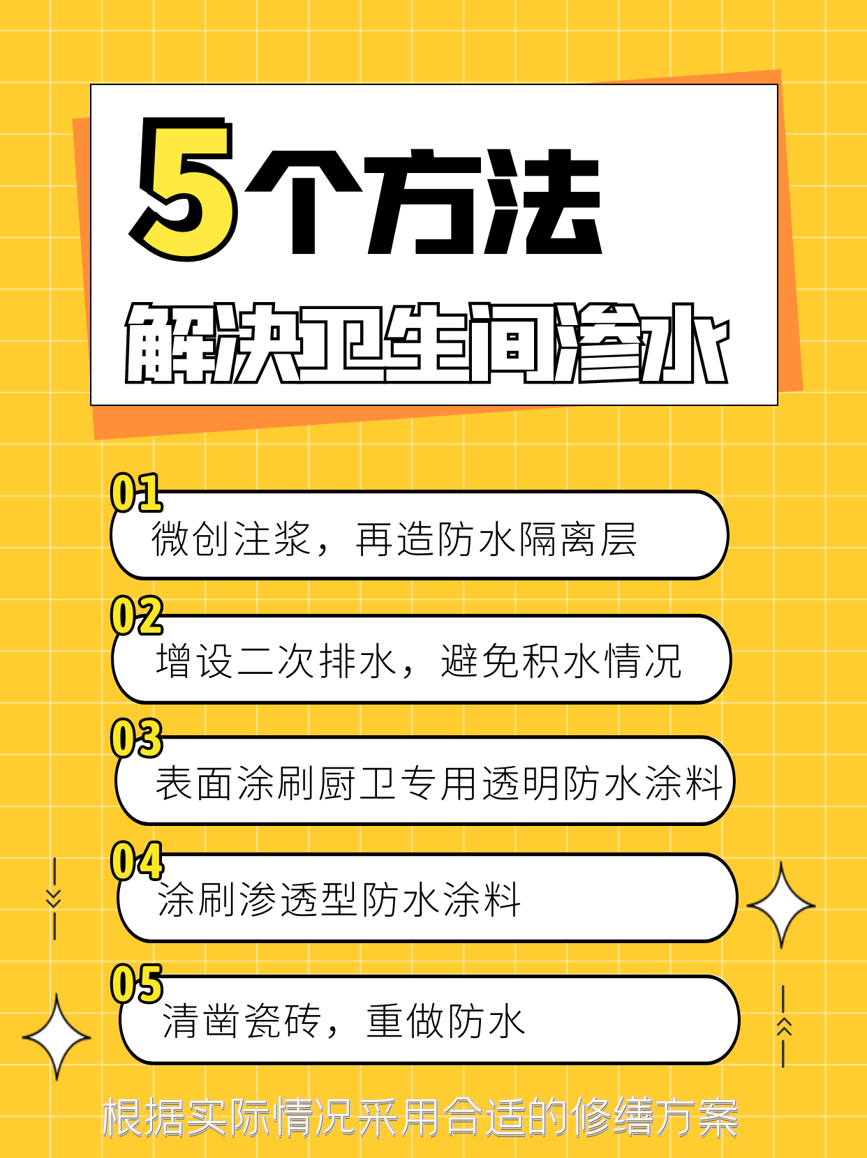 衛(wèi)生間漏水的解決方案有哪些？